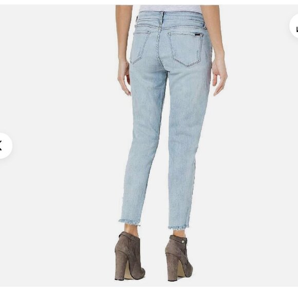 STS BLUE New Taylor Tomboy Star Studded Raw Hem Ankle Jeans Blue NWT Women's 32 - Picture 3 of 17